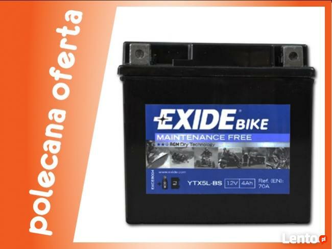 AKUMULATOR EXIDE 12V 4Ah 70A ETX5L-BS KATOWICE