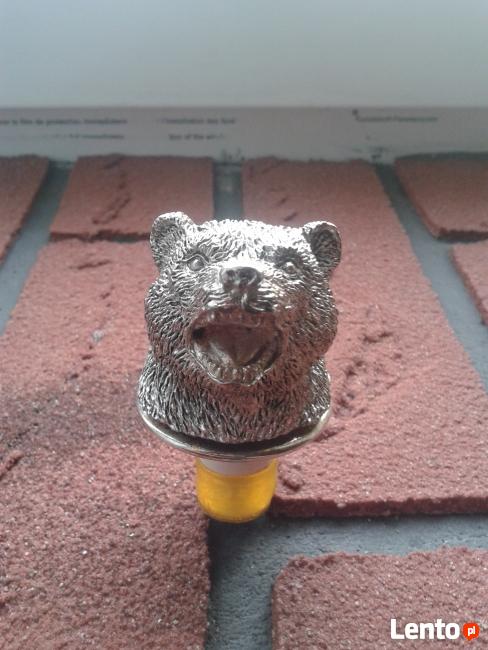 Stojak na wino posrebrzany vintage Winogrono