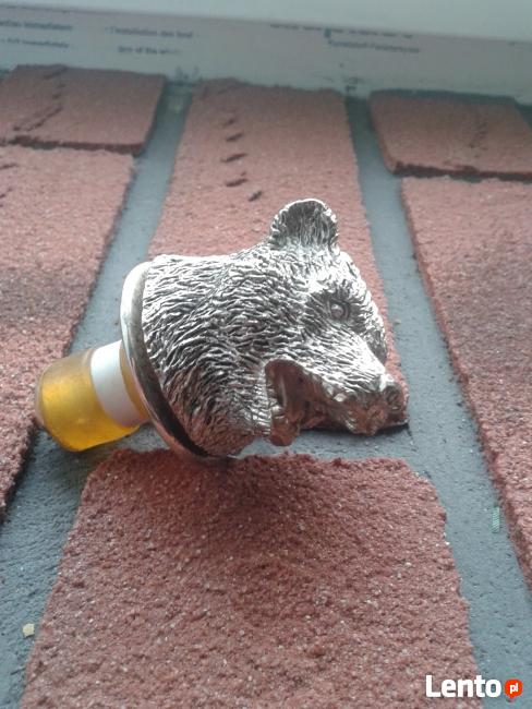 Stojak na wino posrebrzany vintage Winogrono