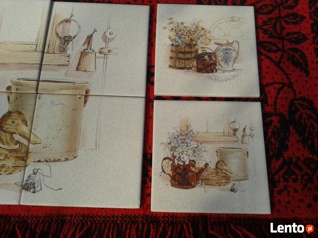 Zabytkowy motyw na płytkach ceramicznych.