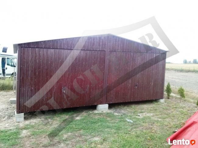 Garaż blaszany 6x6 dwuspad producent BLACHMAR
