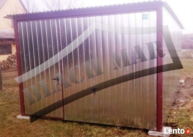 Garaże blaszane Garaż blaszany 3x5 brama akryl PRODUCENT