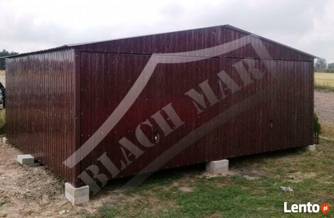 Garaż blaszany 6x6 dwuspad producent BLACHMAR