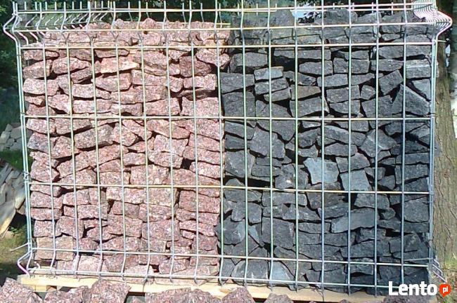 Kamień łupek Granitowy Granit Gabiony kostka płot frakcja 50