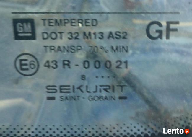 Szyba Boczna Lewy Tył Opel Corsa B 3D