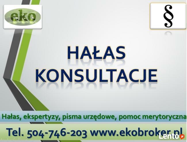 Hałas, przekroczenia, skargi, pomoc, tel. 504-746-203. Ekran
