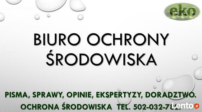 Pisma sprawy, informacje dotyczące ochrony środowiska, przyr