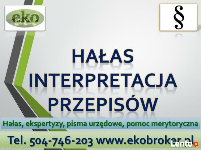 Hałas, przekroczenia, skargi, pomoc, tel. 504-746-203. Ekran