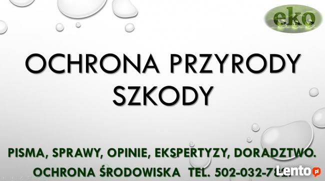 Pisma sprawy, informacje dotyczące ochrony środowiska, przyr
