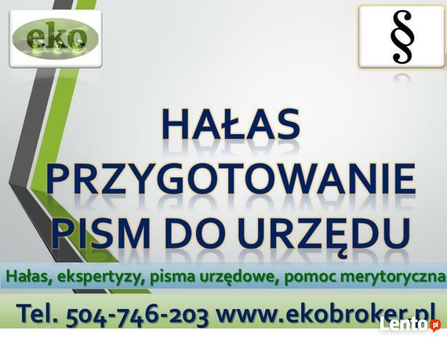 Hałas, przekroczenia, skargi, pomoc, tel. 504-746-203. Ekran