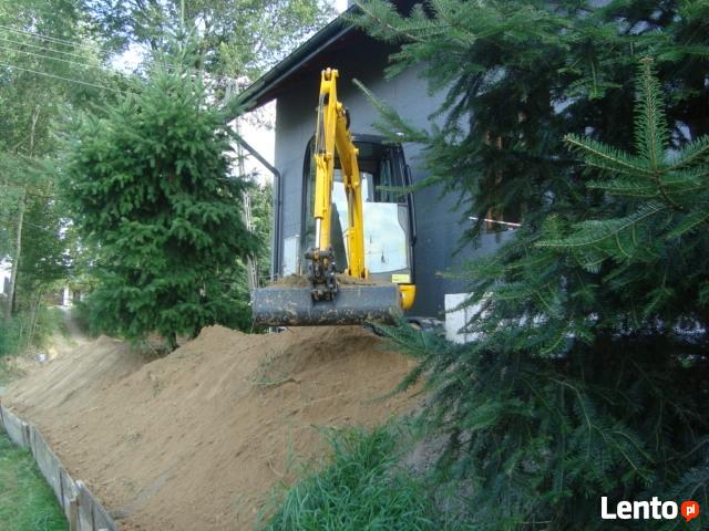 Usługi minikoparką, prace ziemne