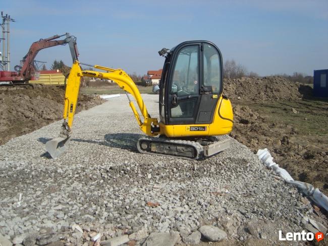 Usługi minikoparką, prace ziemne