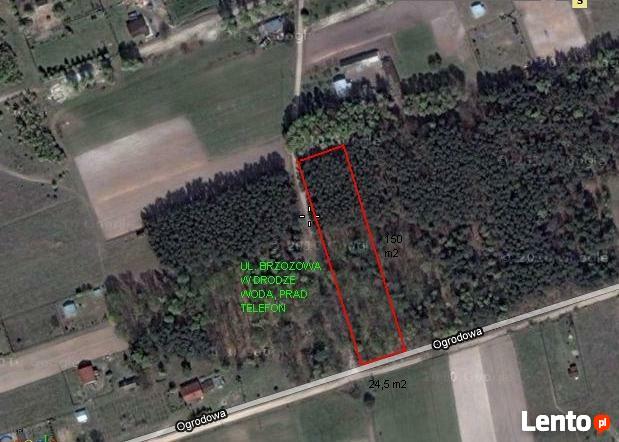 Działka leśna 30km od Warszawy 3800m2