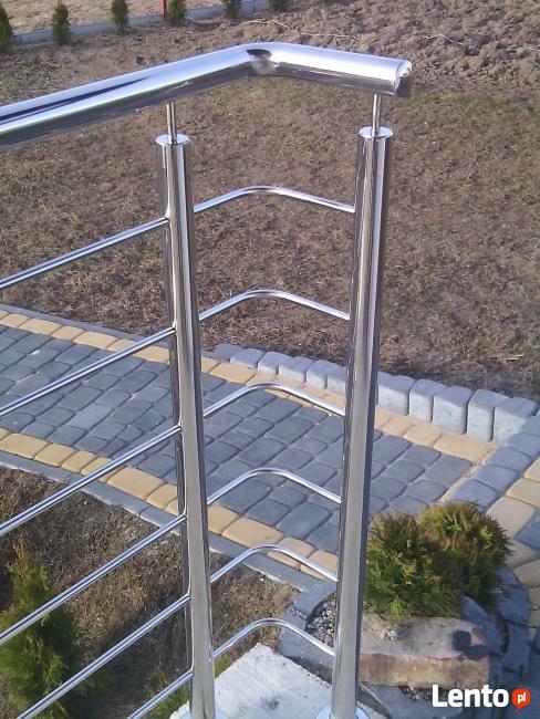 Balustrady barierki poręcze balkony schody nierdzewne