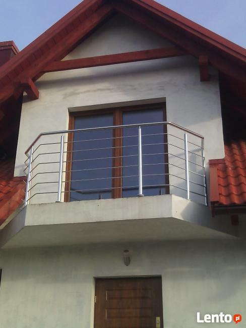 Balustrady barierki poręcze balkony schody nierdzewne