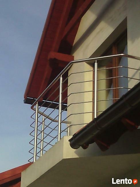 Balustrady barierki poręcze balkony schody nierdzewne