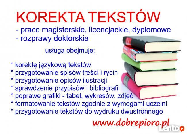 korekta tekstów