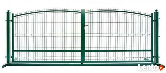 Brama dwuskrzydłowa panel fala 1,3x4m oc+kolor RAL NOWOŚĆ