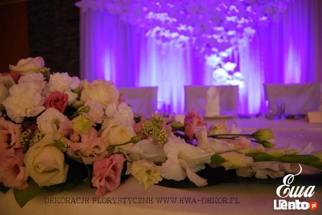 dekoracja sali weselnej