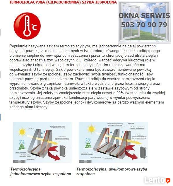 Usługi szklarskie, wymiana szyb Okna pcv, parujące szyby