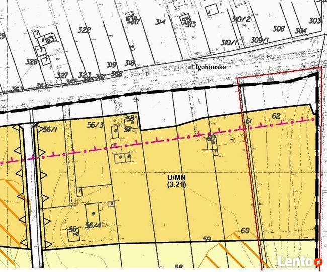Kraków ul. Igołomska 88 arów U/MN działka sprzedam