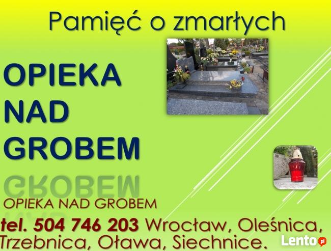 Tel 504-746-203. Poprawienie nagrobka. Montaż krzyży, tablic
