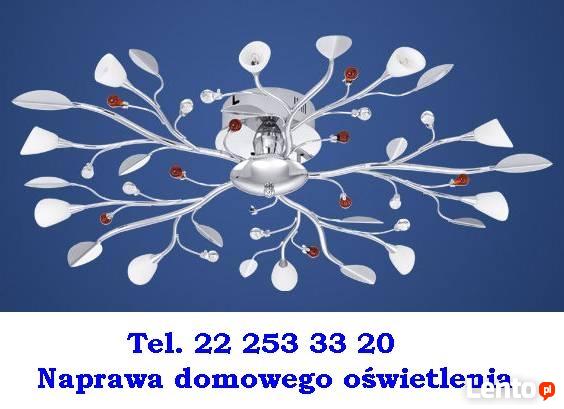 Naprawa żyrandoli i kinkietów Elektryk tel.22 25 333 20