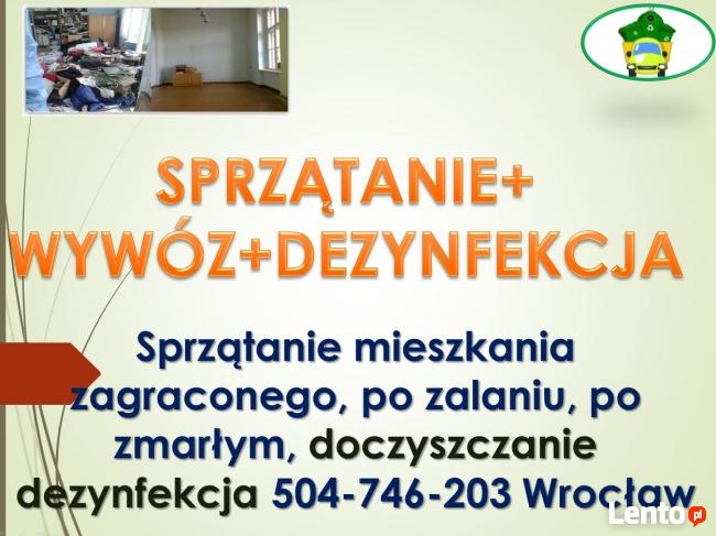 Sprzątanie po zalaniu, awarii, tel 504-746-203, cena,Wrocław