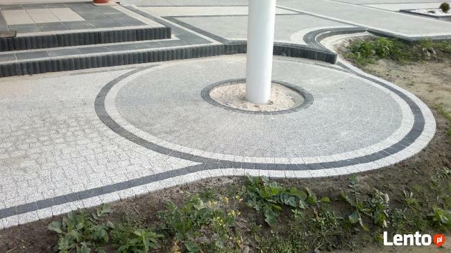 Układanie kostki brukowej,granitowej - schody,tarasy, itp.