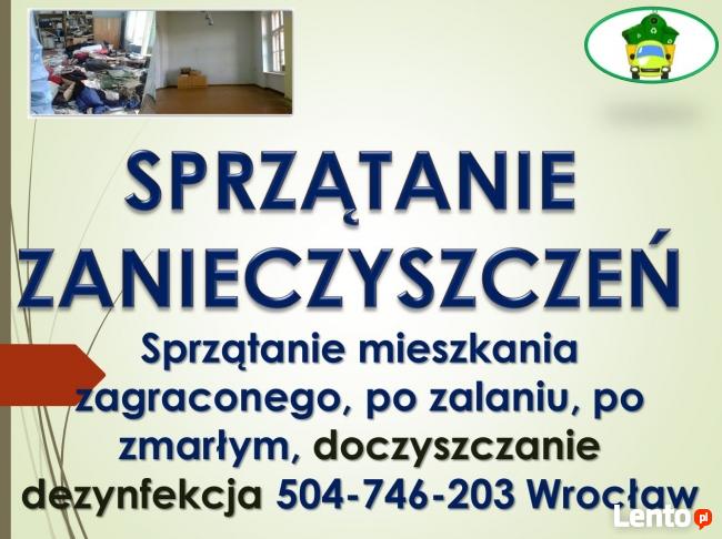 Sprzątanie po zalaniu, awarii, tel 504-746-203, cena,Wrocław