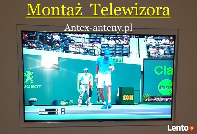 Montaż TV telewizora na ścianie warszawa i okolice