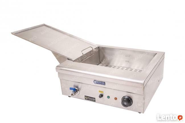 Smażalnik 18L, patelnia do pączków duży kosz 38x29 cm