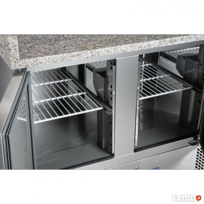 Stół chłodniczy 140x70cm granit nadstawka chłodnicza lodówka