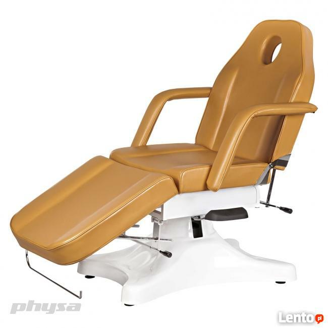 Fotel kosmetyczny łóżko do masażu wytrzymałe beżowe