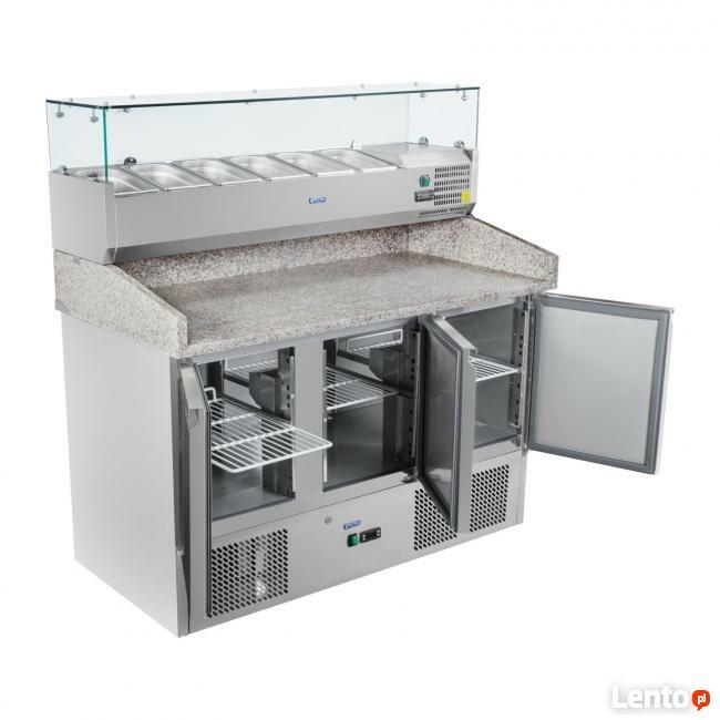 Stół chłodniczy 140x70cm granit nadstawka chłodnicza lodówka