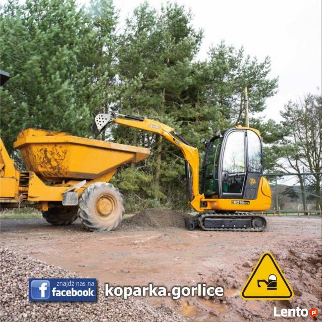 USŁUGI minikoparką mini koparką minikoparka Gorlice