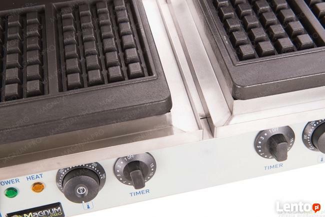 Podwójna gofrownica gofry klasyczne belgijskie kratka