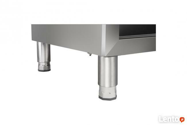 Stół gastronomiczny z szafką 200x60cm rant stal nierdzewna
