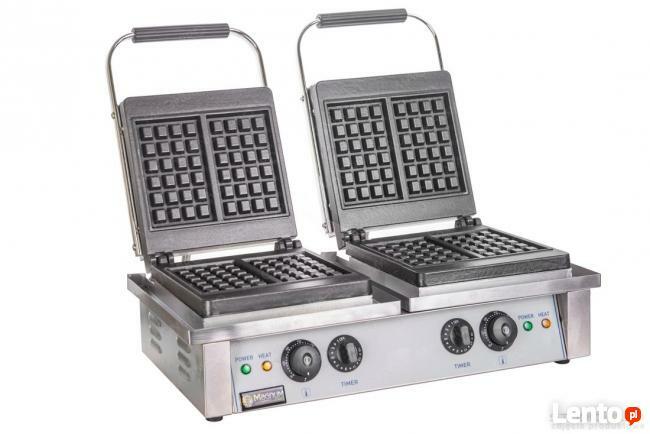 Podwójna gofrownica gofry klasyczne belgijskie kratka