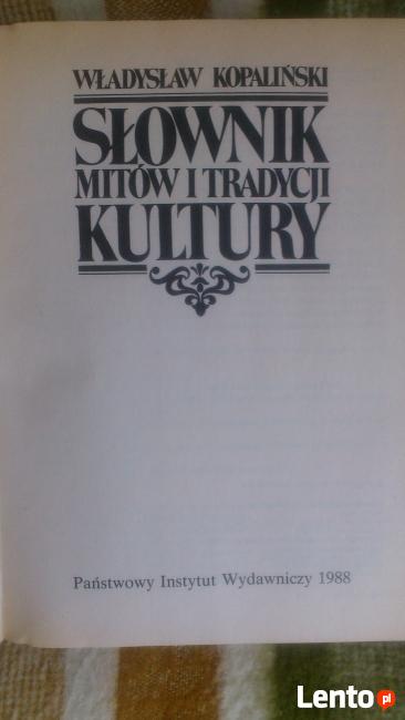 Słownik mitów i tradycji kultury