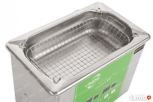 Myjka ultradźwiękowa oczyszczarka koszyk wanna 2L 50W