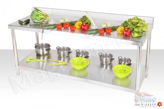 Stół gastronomiczny 200X60 blat roboczy z rantem