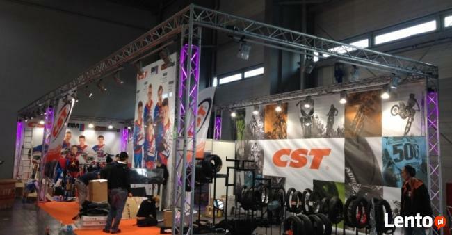 Oświetlenie stoisk targowych - kratownice aluminiowe targowe