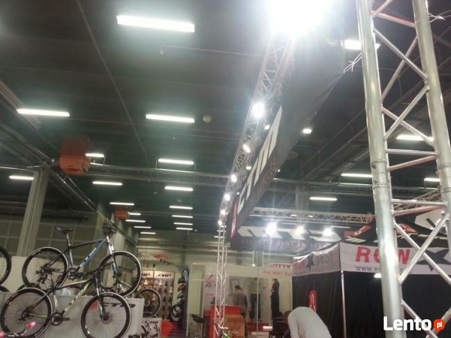 Oświetlenie stoisk targowych - kratownice aluminiowe targowe