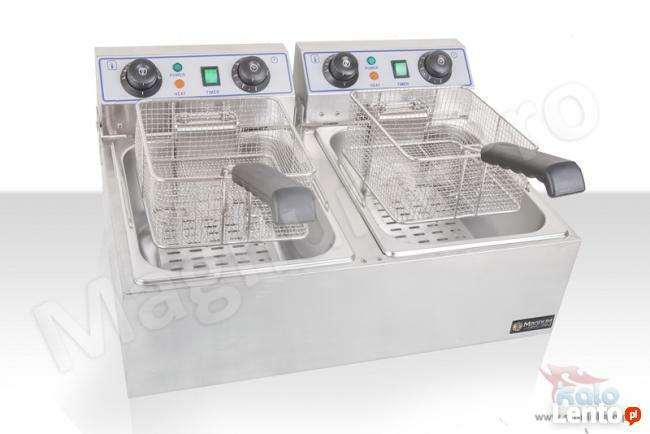 Podwójna frytkownica 2x10 litrów frytownica timer