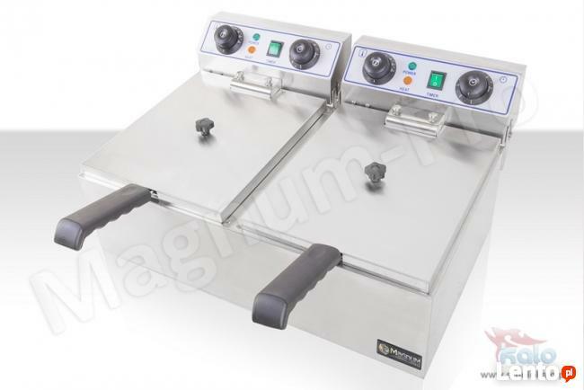 Podwójna frytkownica 2x10 litrów frytownica timer
