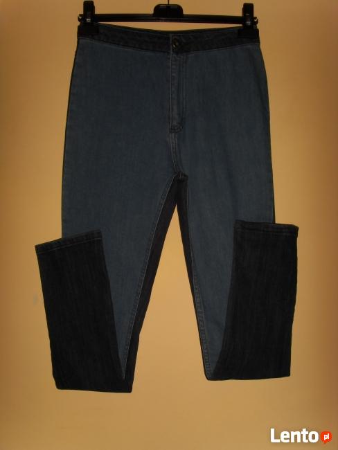 SPODNIE, JEANSY, RURKI, DWUKOLOROWE, DAMSKIE =WROCŁAW=