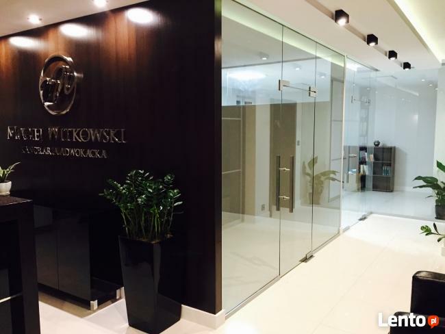 Ścianki szklane z folią inteligentną