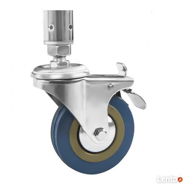 Składany wózek na pranie 200 litrów hamulce