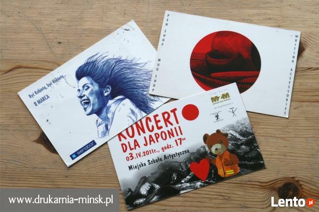 Pocztówki reklamy drukarnia Mińsk Mazowiecki